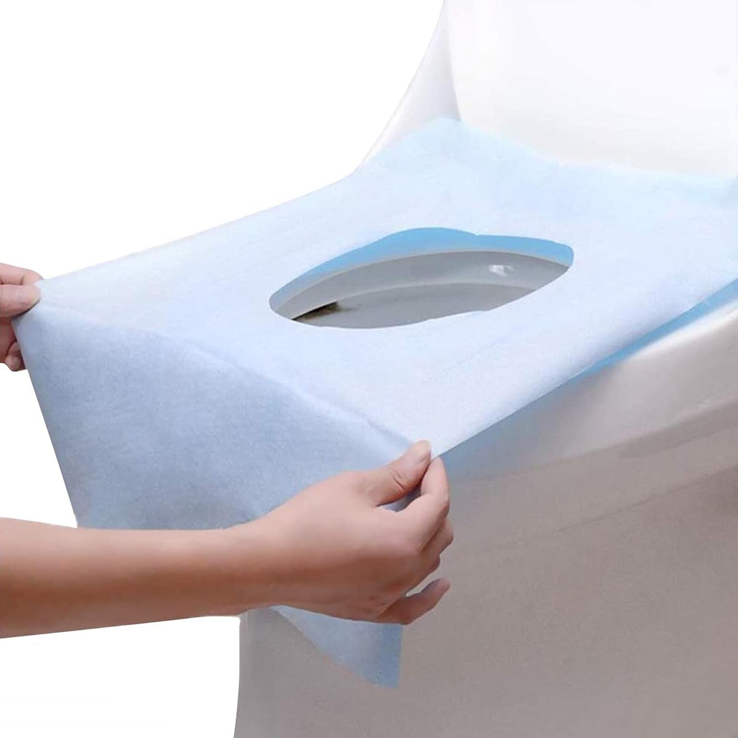 Toilet Seat Covers Disposable, Waterproof Individually Wrapped Large Portable Potty Seat Covers for Kids Potty Training, Road Trip and Public Restrooms