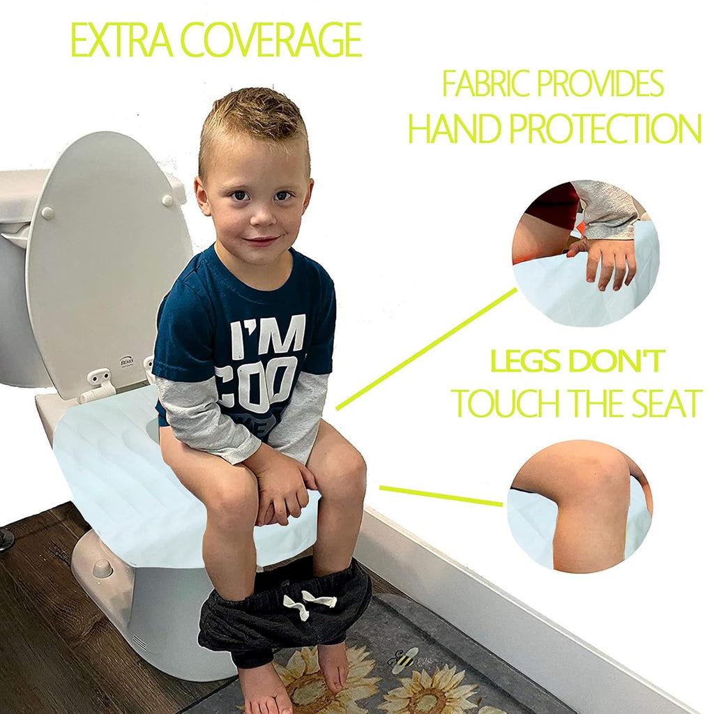 Toilet Seat Covers Disposable, Waterproof Individually Wrapped Large Portable Potty Seat Covers for Kids Potty Training, Road Trip and Public Restrooms