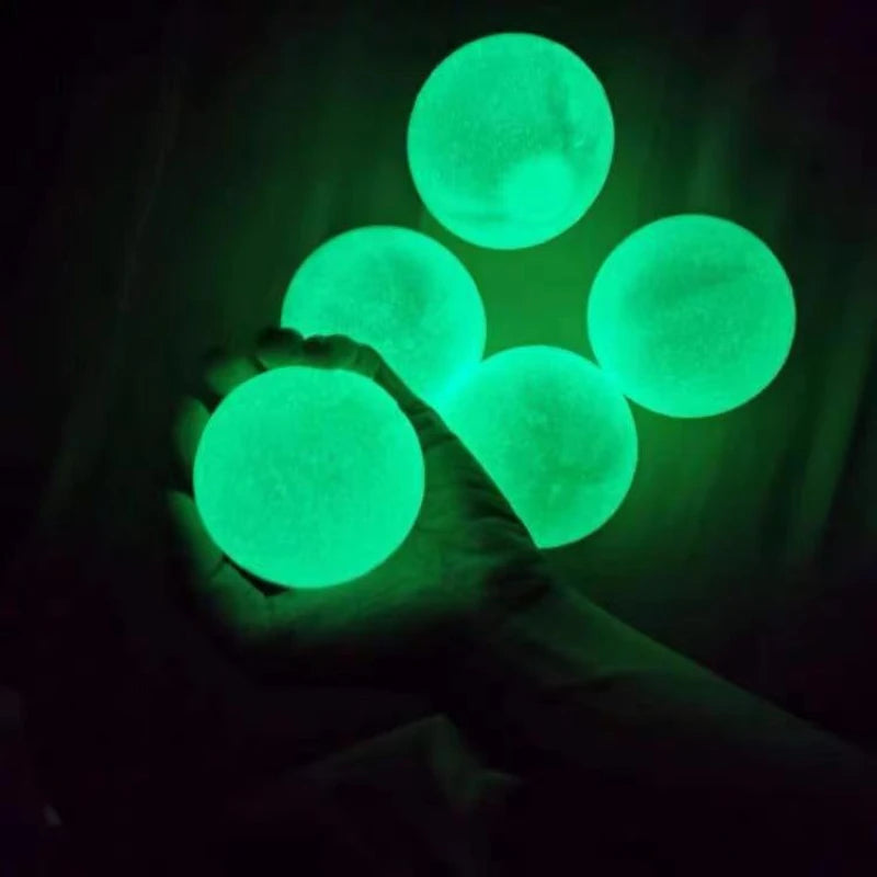 Luminous Ceiling Adhesive Target Interactive Balls Venting and Pressure Reducing Toys with Sticky Grip Throwing Kids Sticky Ball