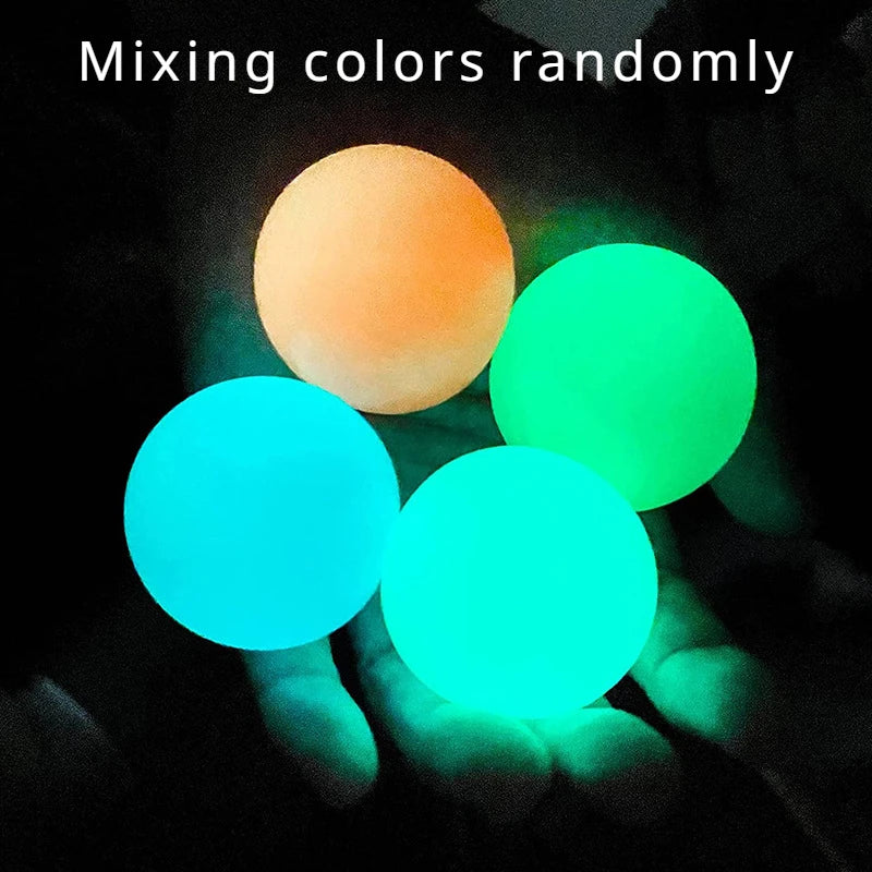 Luminous Ceiling Adhesive Target Interactive Balls Venting and Pressure Reducing Toys with Sticky Grip Throwing Kids Sticky Ball