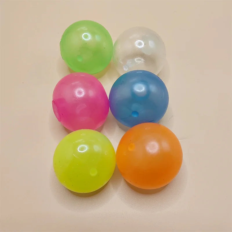 Luminous Ceiling Adhesive Target Interactive Balls Venting and Pressure Reducing Toys with Sticky Grip Throwing Kids Sticky Ball