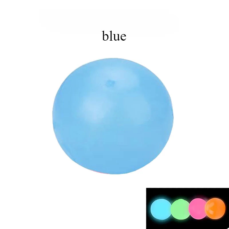 Luminous Ceiling Adhesive Target Interactive Balls Venting and Pressure Reducing Toys with Sticky Grip Throwing Kids Sticky Ball